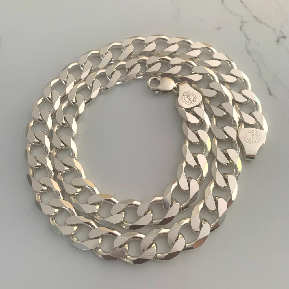 150 GRAMS OF 925 STERLING SILVER linkchain diamond cut24” inch long 925 stamped